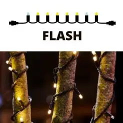 PRO CONNECT deluxe Flash lyskæde 45 LED lys - ekstra -