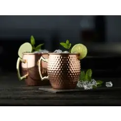 LYNGBY GLAS Moscow mule-krus 2 stk kobber - 