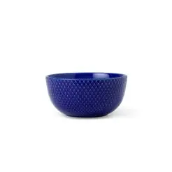 LYNGBY Rhombe color skål Ø13 cm - mørk blå -