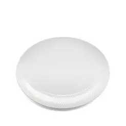 LYNGBY Rhombe serveringsfad 35x26,5 cm hvid - 