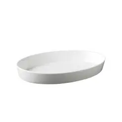 AIDA Aroma ovalt fad 36 cm - hvid - 