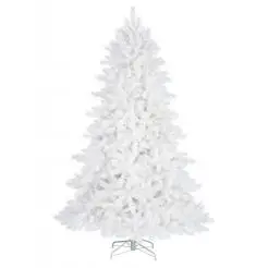 Kunstigt juletræ hvid - 210 cm - 