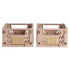 DAY Opbevaringskasse foldbar 25x16,5 cm natural sand - 2 stk. - 