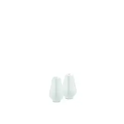 LYNGBY Rhombe salt & peber strøsæt 7 cm - hvid -