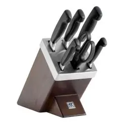 ZWILLING Knivblok m/7 dele - brun - 