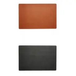DACORE Dækkeserviet vendbar 30 x 45 cm - cognac/sort -