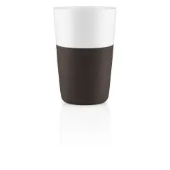 EVA SOLO Cafe latte-krus 2 stk - chokolate -