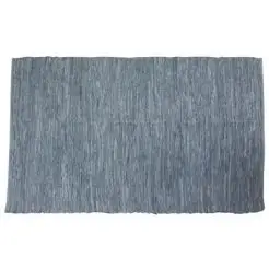 LA FINESSE lædertæppe 150 x 240 cm - lys blå - 