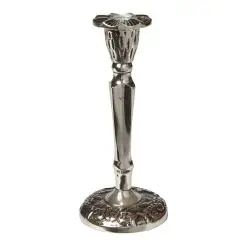 DACORE Lysestage barok antik nikkel - 17 cm - 