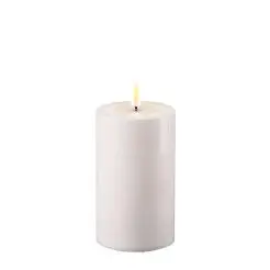 Bloklys m/3D flamme genopladelige - H 15 cm - 