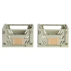 DAY Opbevaringskasse foldbar 17x12,5 cm moss green - 2 stk. - 