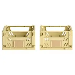 DAY Opbevaringskasse foldbar 17x12,5 cm yellow sand - 2 stk. - 