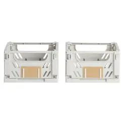 DAY Opbevaringskasse foldbar 17x12,5 cm light grey - 2 stk. - 