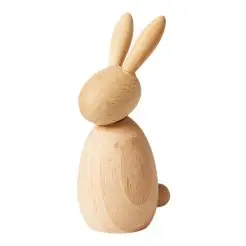 DACORE Træfigur kanin 10 cm - bøg natur - 