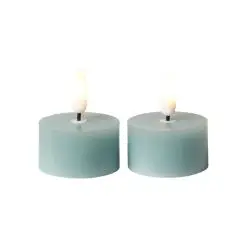 DACORE Fyrfadslys 2 stk Ø 4,3 cm - sea -