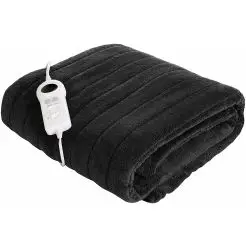 Varmeplaid 160 x 120 cm - brunt - 