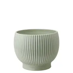 KNABSTRUP Urtepotteskjuler med riller Ø18 cm - mint -
