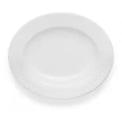 EVA TRIO Legio nova dyb tallerken oval 25 cm hvid - 4 stk - 