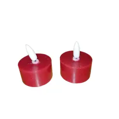 DACORE Fyrfadslys 2 stk Ø 4,3 cm - rød -