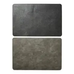 DACORE Dækkeserviet vendbar 30x45 cm - sort/grå -