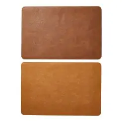 DACORE Dækkeserviet vendbar 30x45 cm - cognac/natur -