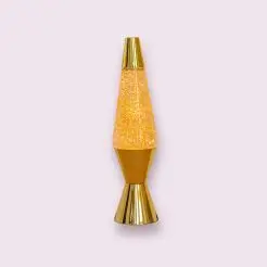 Glitterlampe - guld -