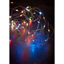 DAY Wirelyskæde til batterie multicolor - 40 LED - 