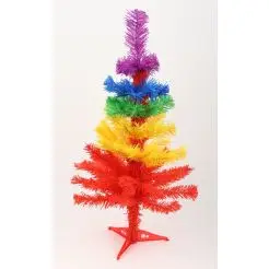 Kunstigt juletræ rengbuefarvet - 60 cm - 