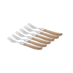 LAGUIOLE BY HAWS Steakgafler 6 stk - egetræ -