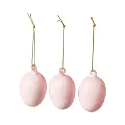 DACORE Påskeæg med marmoreffekt 3 stk - rosa -