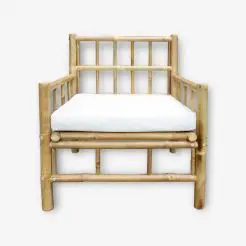 BAMBUSA Bambus lænestol 70 x 70 cm  - incl hynde - 