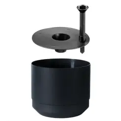 PAULINA Selvvandingspotte Ø17 cm - sort - 