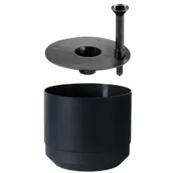 PAULINA Selvvandingspotte Ø20 cm - sort - 