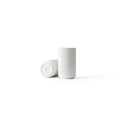 LYNGBY Porcelæn vase 25 cm - hvid -