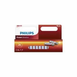 PHILIPS Power alkaline "AAA" batterier - 12 stk -