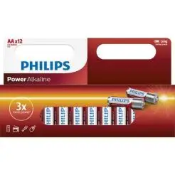 PHILIPS Power alkaline "AA" batterier - 12 stk -