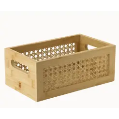 RIG-TIG Bamboo opbevaringskasse 15 x 25 cm - natur - 