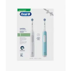 ORAL-B Tandbørste pro 1 duo -hvid/lyseblå -