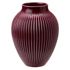 KNABSTRUP Vase 20 cm m/riller - berry - 