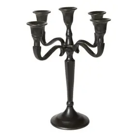 DACORE Lysestage 5 arme H27 cm - sort - LYSESTAGER