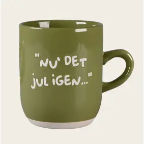 DET GAMLE APOTEK Julekrus "Nu det jul igen" - grøn - JUL