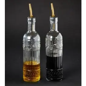 DACORE Olie/eddike sæt i glas med guld top - 2 stk - DIVERSE