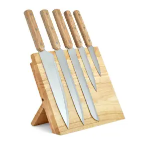 LIVOO Knivsæt med blok - KØKKENKNIVE