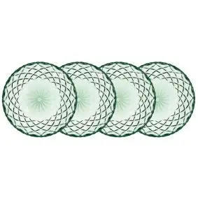 LYNGBY Sorrento asietter 16 cm 4 stk - grøn - LYNGBY GLAS