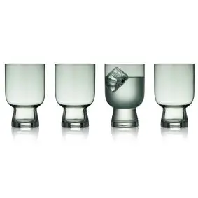 LYNGBY Sorrento vandglas 30 cl 4 stk - grøn - LYNGBY GLAS