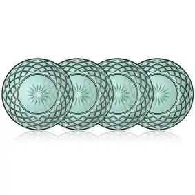 LYNGBY Sorrento glastallerken 21 cm 4 stk - grøn - GLASSERVICE