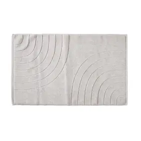 ZONE Bademåtte time 80 x 50 cm - soft grey - ØVRIGE BADTILBEHØR