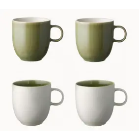 STUDIO ROUND North krus 33 cl grøn mix - 4 stk - KOPPER & KRUS