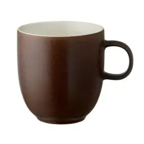 STUDIO ROUND North krus 33 cl - mat brun/mat hvid - KOPPER & KRUS