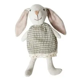 DACORE Kanin siddende pige sand/grøn - 25 cm - PYNT & FIGURER